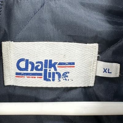 Penn State Nittany Lions Satin Jacket Men XL Football Chalk Line Vintage 90s EUC - Thumbnail 7