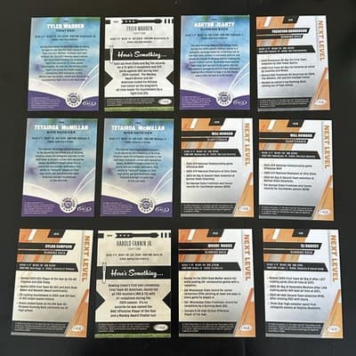 2025 SAGE Football Next Level Lot 12 Cards Warren Henderson Jeanty McMillan NCAA - Thumbnail 6