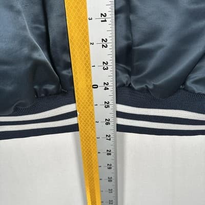 Penn State Nittany Lions Satin Jacket Men XL Football Chalk Line Vintage 90s EUC - Thumbnail 9