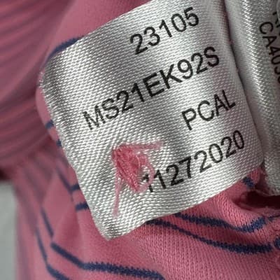 Peter Millar Featherweight Golf Polo Shirt Mens Large Pink Striped Short Sleeve - Thumbnail 6