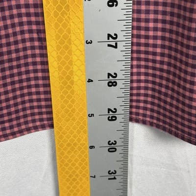 Guglielminotti Milano Shirt Mens 16.5 42 Purple Pink Plaid Long Sleeve Button Up - Thumbnail 8