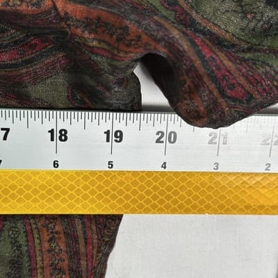 Vintage Gianni Shirt Womens Medium Multicolor Paisley Long Sleeve Button Up USA - Thumbnail 7