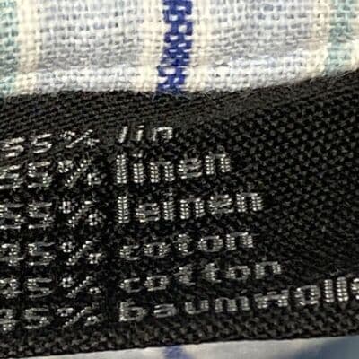 Lafayette Homme Womens Medium Linen Button Up Shirt Blue Striped Long Sleeve Top - Thumbnail 9