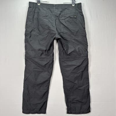 The North Face Cargo Pants Mens 40 Gray Convertible Zip Off Hiking Nylon Outdoor - Thumbnail 2