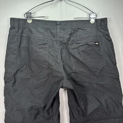 The North Face Cargo Pants Mens 40 Gray Convertible Zip Off Hiking Nylon Outdoor - Thumbnail 9