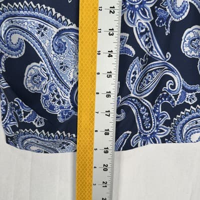 Polo Ralph Lauren Swim Shorts Men 35 Navy Paisley Stretch Trunks Straight Fit 8” - Thumbnail 8