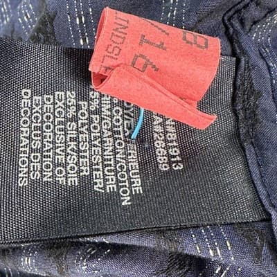 Robert Graham Shirt Mens 2XL Blue Striped Long Sleeve Flip Cuff Embroidered - Thumbnail 9