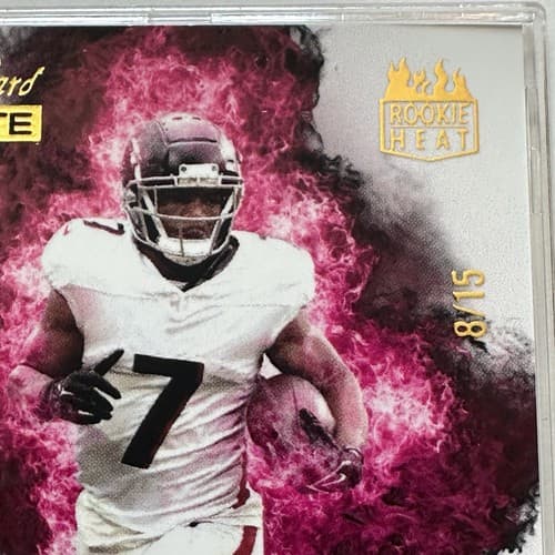 Bijan Robinson 2023 Wild Card Matte Rookie Heat - Atlanta Falcons SSP #8/15 - Thumbnail 3