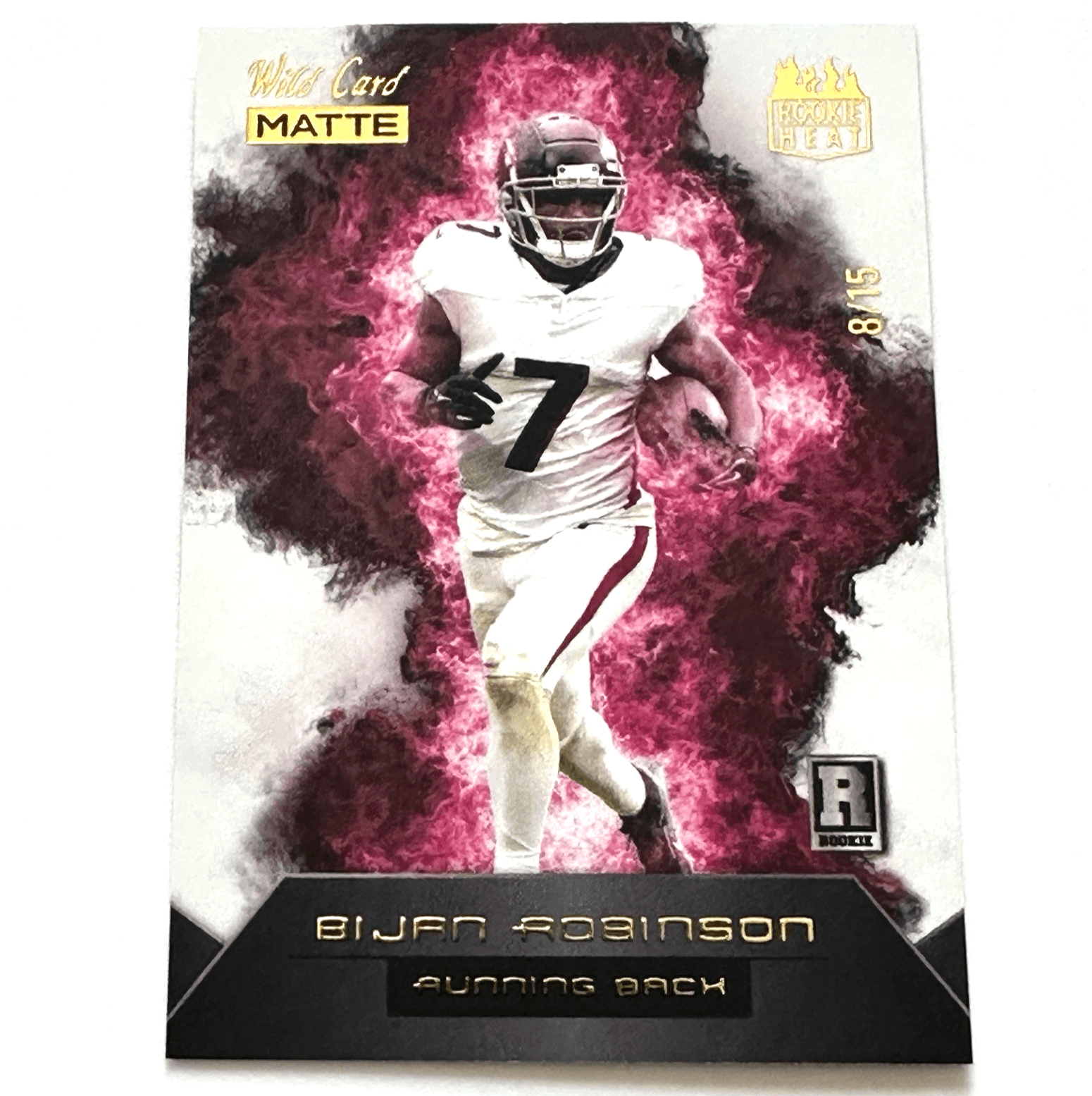Bijan Robinson 2023 Wild Card Matte Rookie Heat - Atlanta Falcons SSP #8/15 - Image 1