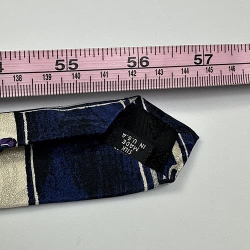 Vintage Guess Georges Marciano Mens 100% Silk Tie Race Car Horse Cowboy USA - Thumbnail 9