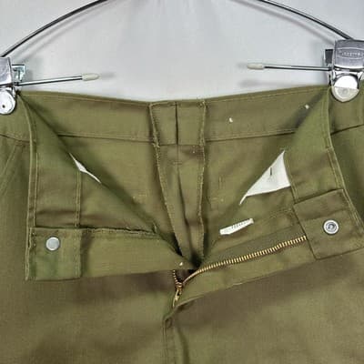Boy Scouts Cargo Pants Mens 28 Green Utility Work Straight Leg Pockets Vintage - Thumbnail 4