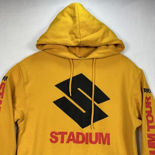 Justin Bieber Stadium Hoodie 2017 Purpose Tour Sweatshirt Small Yellow Pullover - Thumbnail 6