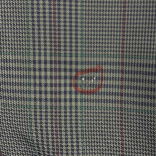 Vintage LL Bean Travel Blazer Mens 40 R Glen Plaid Sport Coat Green Blue USA - Thumbnail 14