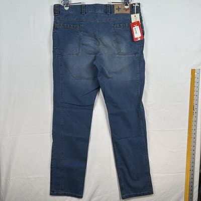 NEW Montura Grenoble Jeans Mens 36 X 34 Blue Regular Fit Denim Pants MPLCJ0X - Thumbnail 3