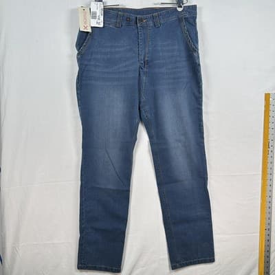 NEW Montura Grenoble Jeans Mens 36 X 34 Blue Regular Fit Denim Pants MPLCJ0X - Thumbnail 2
