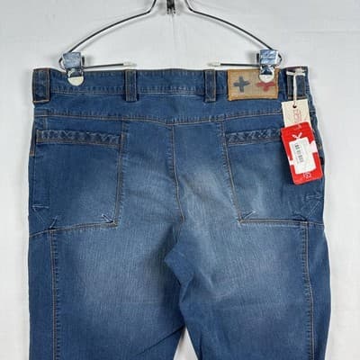 NEW Montura Grenoble Jeans Mens 36 X 34 Blue Regular Fit Denim Pants MPLCJ0X - Thumbnail 9