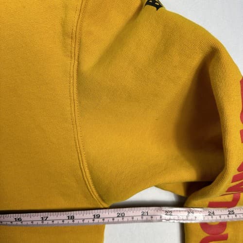 Justin Bieber Stadium Hoodie 2017 Purpose Tour Sweatshirt Small Yellow Pullover - Thumbnail 12