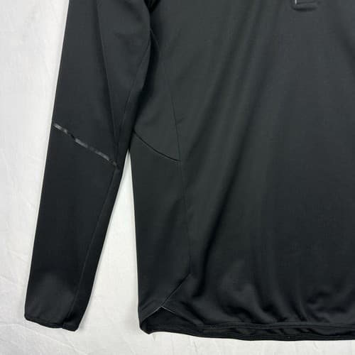 Kjus Mens FRX Polo EU 52 US Large 1/4 Zip Black Long Sleeve Shirt Golf ECCC - Thumbnail 4