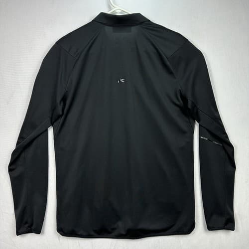 Kjus Mens FRX Polo EU 52 US Large 1/4 Zip Black Long Sleeve Shirt Golf ECCC - Thumbnail 2