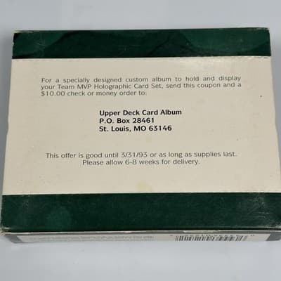 Vintage 1992 Upper Deck MVP Holographic 54-Card Set MLB Team COA #111797/216000 - Thumbnail 3