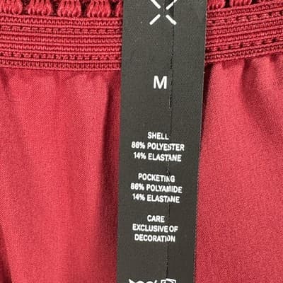 Ten Thousand Session Shorts Mens Medium Red Athletic Gym Training Running NWOT - Thumbnail 4