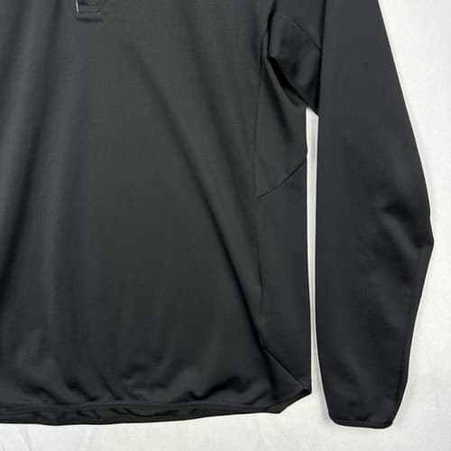 Kjus Mens FRX Polo EU 52 US Large 1/4 Zip Black Long Sleeve Shirt Golf ECCC - Thumbnail 3
