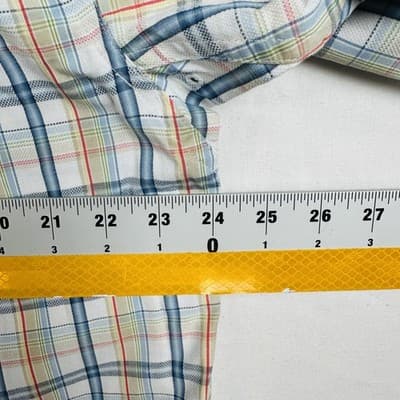 Ariat Western Oxford Shirt Mens Large Multicolor Plaid Long Sleeve Button Down - Thumbnail 9