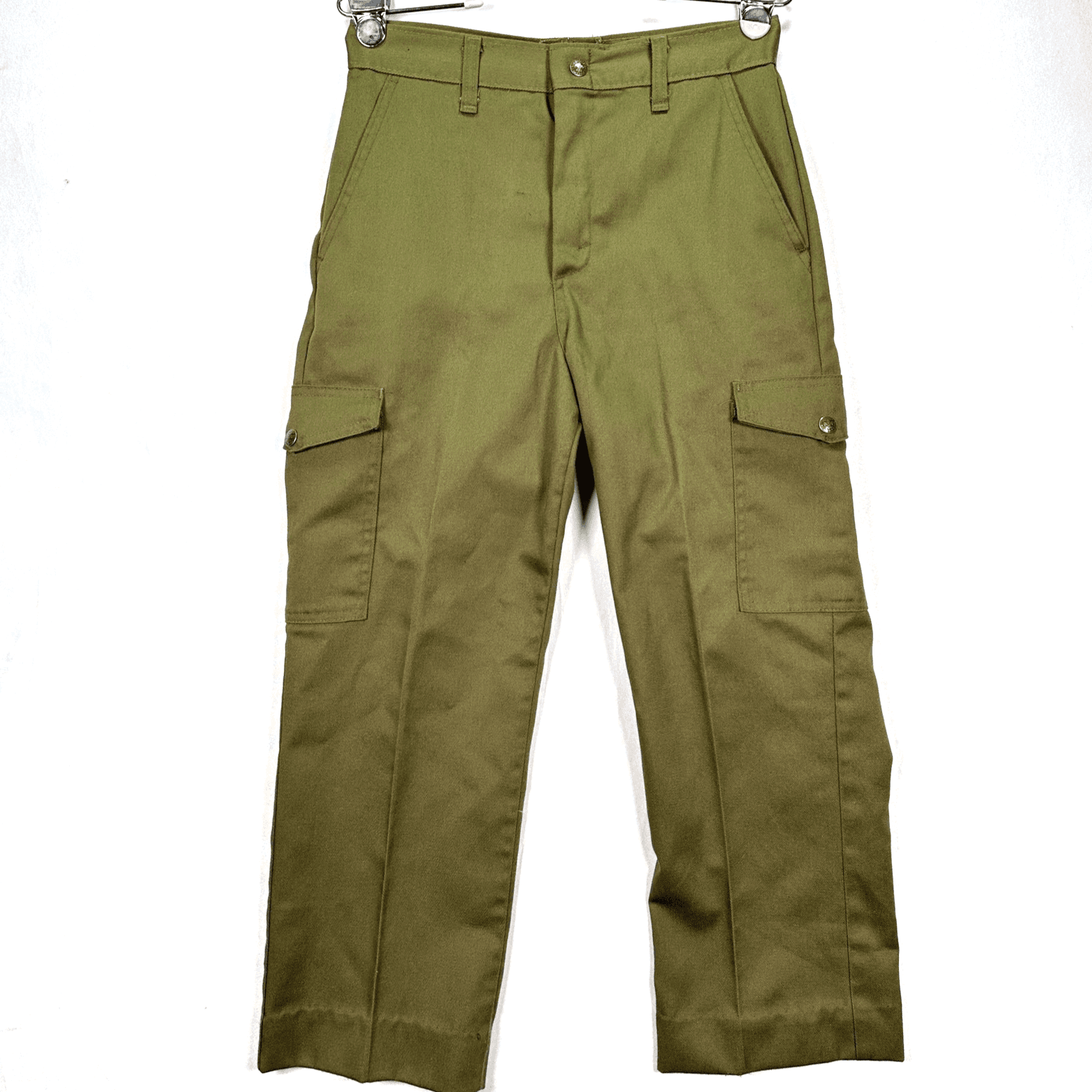 Boy Scouts Cargo Pants Mens 28 Green Utility Work Straight Leg Pockets Vintage - Image 1