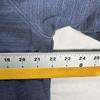 PrAna Hoodie Mens Medium Blue Striped Knit Pullover Sweatshirt Organic Cotton - Thumbnail 8