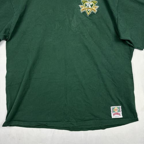 Vintage Nutmeg Green Bay Packers T-shirt Men 2XL Green 1993 75th Anniversary USA - Thumbnail 3