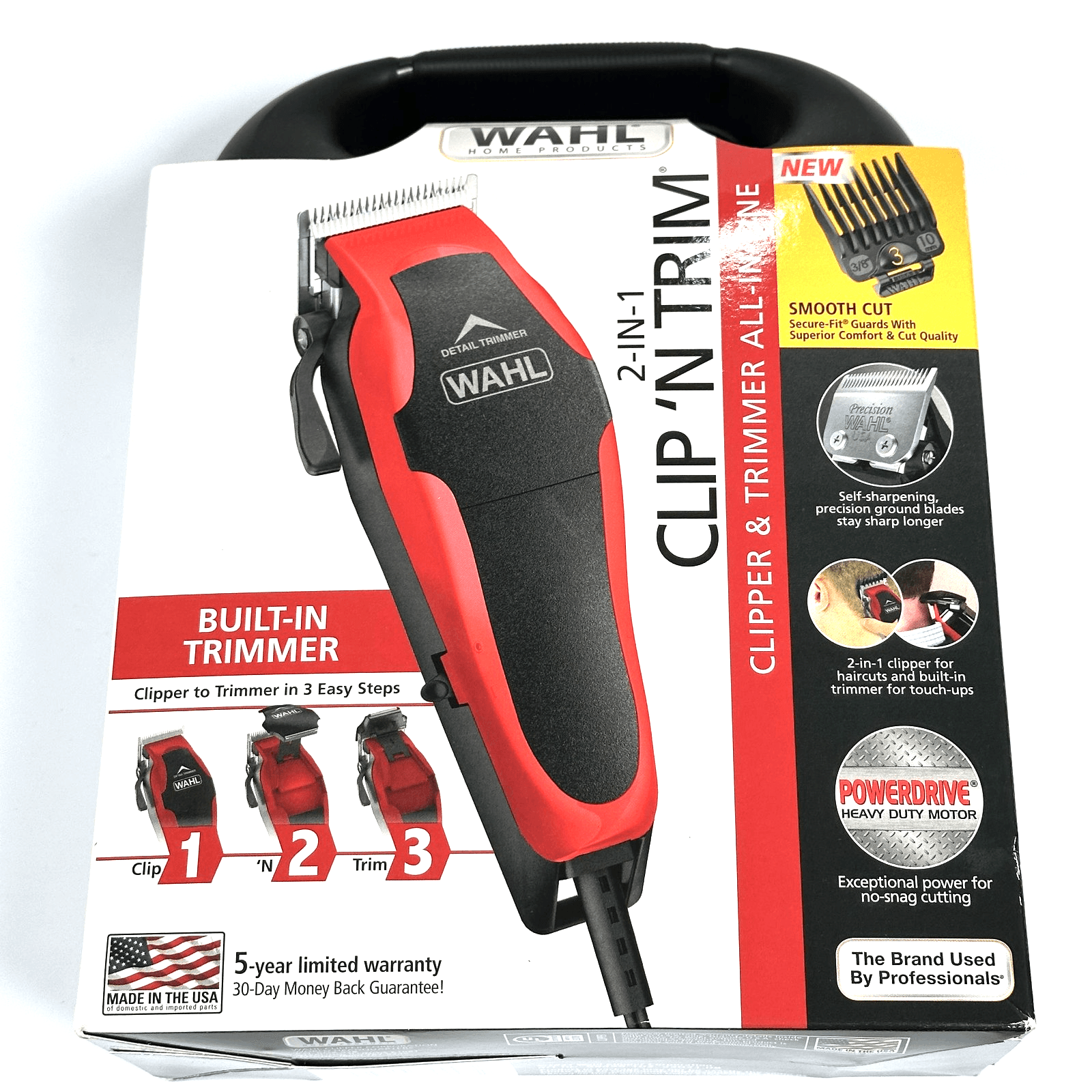 Wahl Clip 'N Trim 2-in-1 Clipper Trimmer Kit Made USA 79900-1501 All-in-One NEW - Image 1