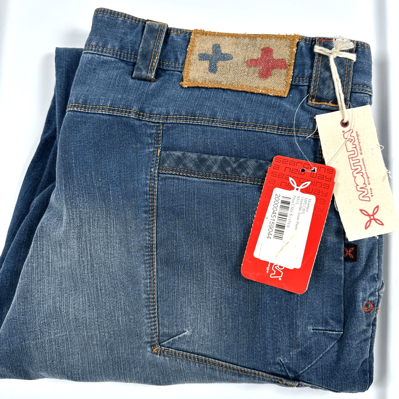 NEW Montura Grenoble Jeans Mens 36 X 34 Blue Regular Fit Denim Pants MPLCJ0X - Image 1