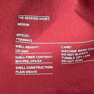 Ten Thousand Session Shorts Mens Medium Red Athletic Gym Training Running NWOT - Thumbnail 3