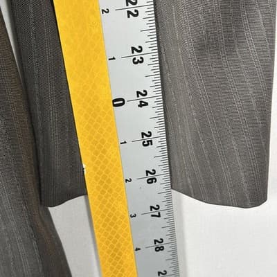 John Varvatos Blazer Mens 42 R Gray Striped Sport Coat 2 Button Double Vent - Thumbnail 10