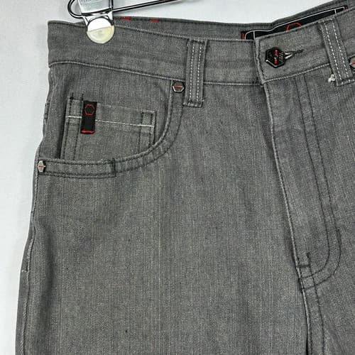 SouthPole Jeans Mens 34 x 29 Gray Baggy Straight Leg RN82628 Vintage Y2K - Thumbnail 6