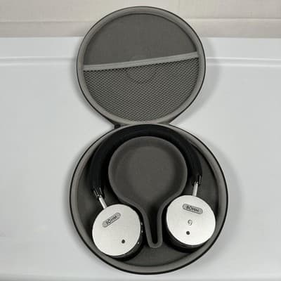 BÖHM BOHM On-Ear Headphones B-66 Silver Black Wireless Noise Cancellation Case - Thumbnail 4