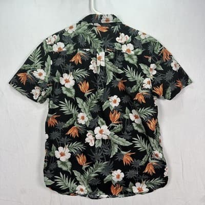 Betabrand Hawaiian Shirt Mens Medium Multicolor Floral Tropical Short Sleeve - Thumbnail 3