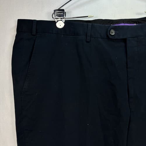 Hiltl ZE200 Ultimate Trouser Pants Mens 48 Navy Blue Unhemmed NEW $195 - Thumbnail 9