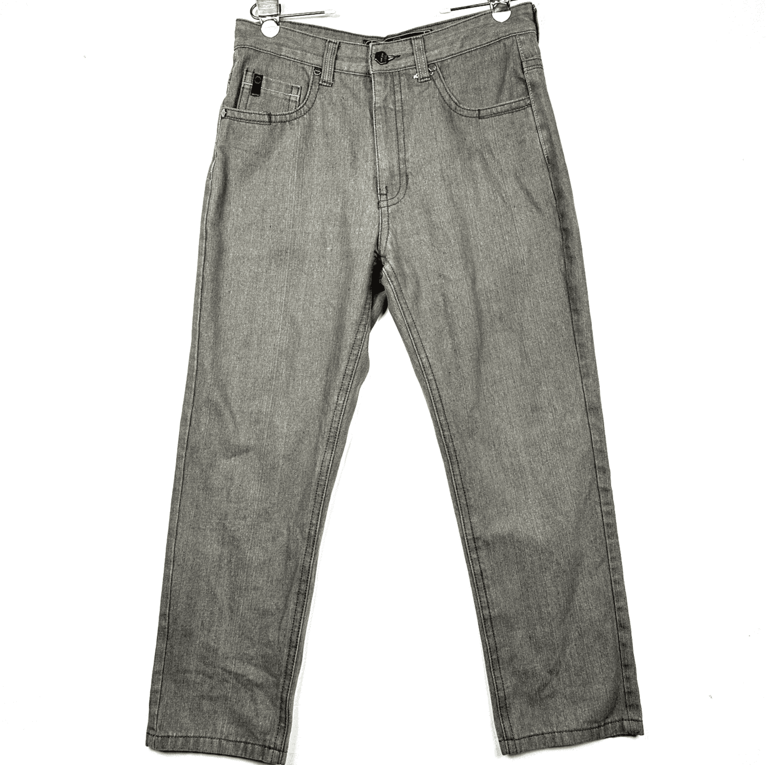 SouthPole Jeans Mens 34 x 29 Gray Baggy Straight Leg RN82628 Vintage Y2K