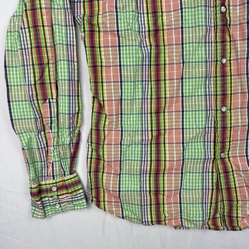 Polo Ralph Lauren RL Western Shirt Mens Large Pearl Snap Double Pocket Vintage - Thumbnail 5