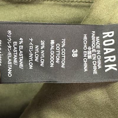 Roark Everyday Layover Traveler Shorts Mens 38 Green Drawstring Zip Pockets 6" - Thumbnail 6