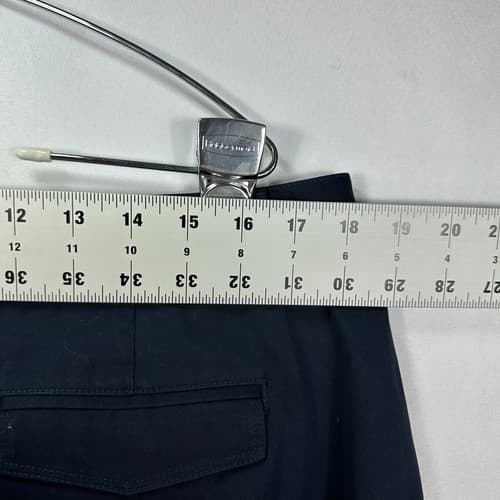 NEW LL Bean Womens 18 M Tall Navy Blue Pants Wrinkle Resistant Cotton Trousers - Thumbnail 8