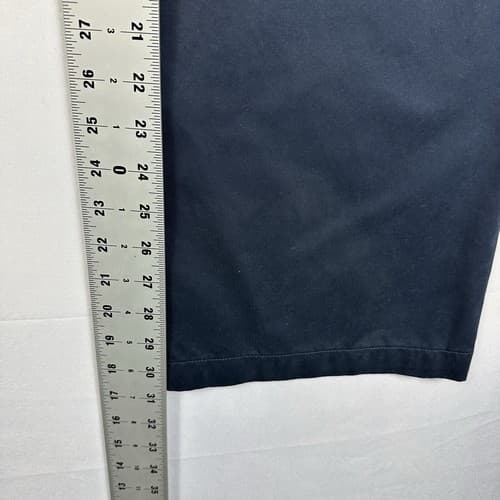 NEW LL Bean Womens 18 M Tall Navy Blue Pants Wrinkle Resistant Cotton Trousers - Thumbnail 9