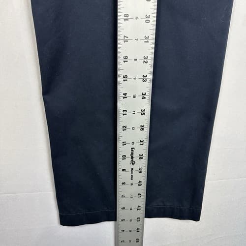 NEW LL Bean Womens 18 M Tall Navy Blue Pants Wrinkle Resistant Cotton Trousers - Thumbnail 10
