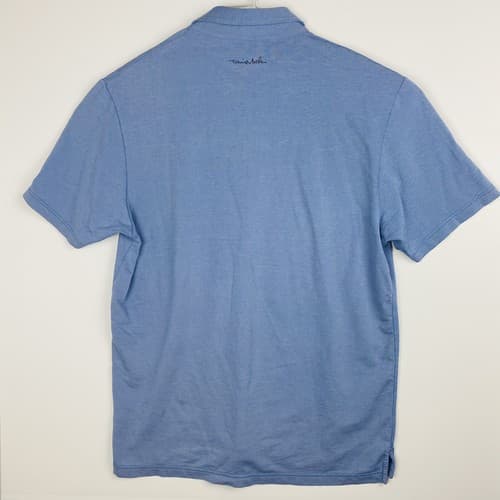 TRAVIS MATHEW Golf Polo Shirt Mens Large Performance Blue Pocket Blackhawk CC - Thumbnail 3