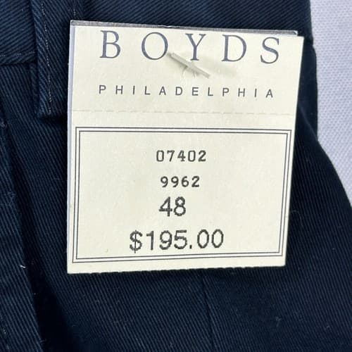 Hiltl ZE200 Ultimate Trouser Pants Mens 48 Navy Blue Unhemmed NEW $195 - Thumbnail 10