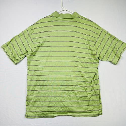 The Pinehurst Collection Golf Polo Shirt Mens Large Green Striped Pinehurst 1895 - Thumbnail 3