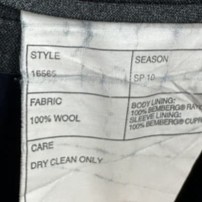 J.Crew Aldridge Suit Jacket Men 40R Charcoal Gray Loro Piana Italian Wool Blazer - Thumbnail 9