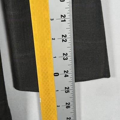 Hickey Freeman Vanguard Blazer 38 R Mens Wool Cashmere Plaid Sport Coat Grey - Thumbnail 8