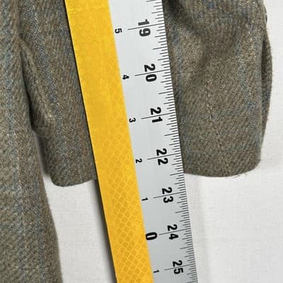 H Freeman Mens 46 R Beige Windowpane Plaid Tweed Blazer Sport Coat 2-Button - Thumbnail 9